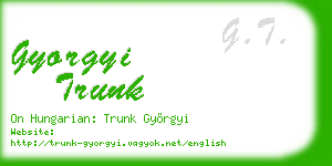 gyorgyi trunk business card