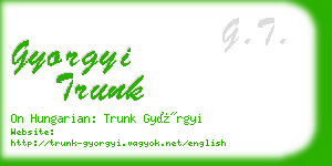 gyorgyi trunk business card